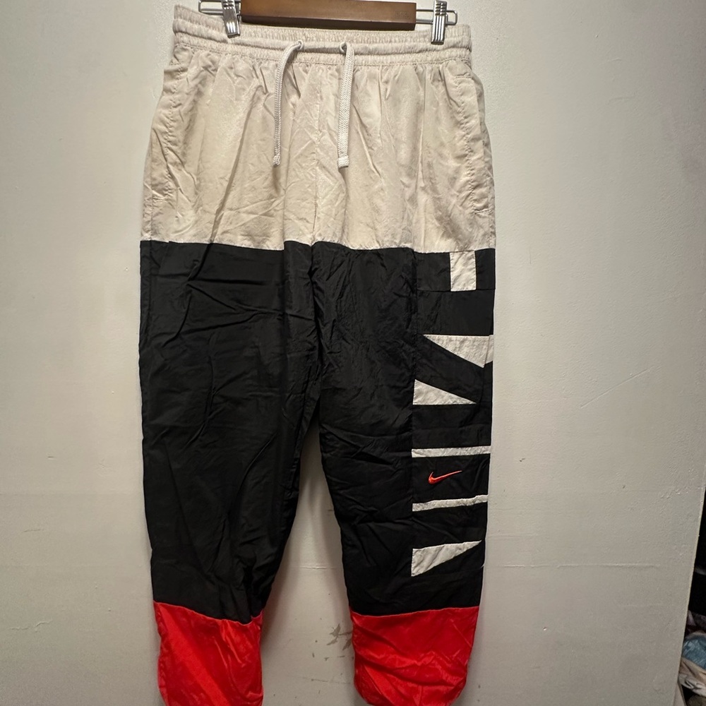 Nike Men's Black, White, and Red Joggers - Picture 7 of 11